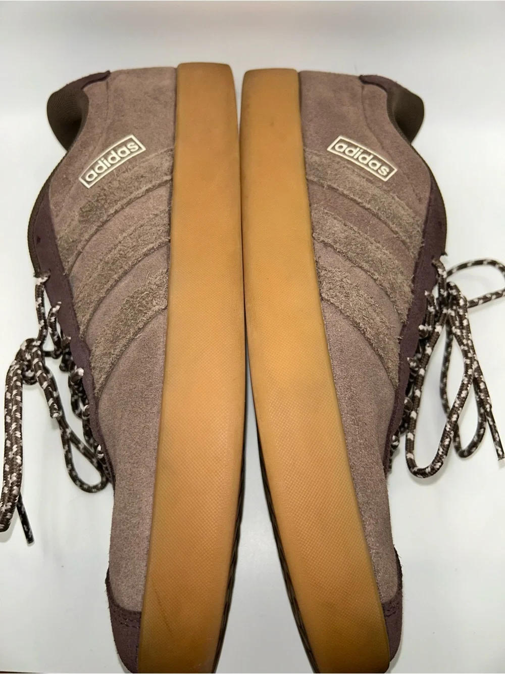 Adidas brown VL court 3.0 sneakers like new size 11 1/2